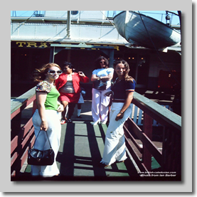 3 BCal girls at Sausalito California - Sep/Oct 1972